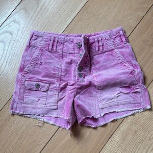 Pilcro Anthropologie Pink Corduroy Wanderer Shorts – Size 27